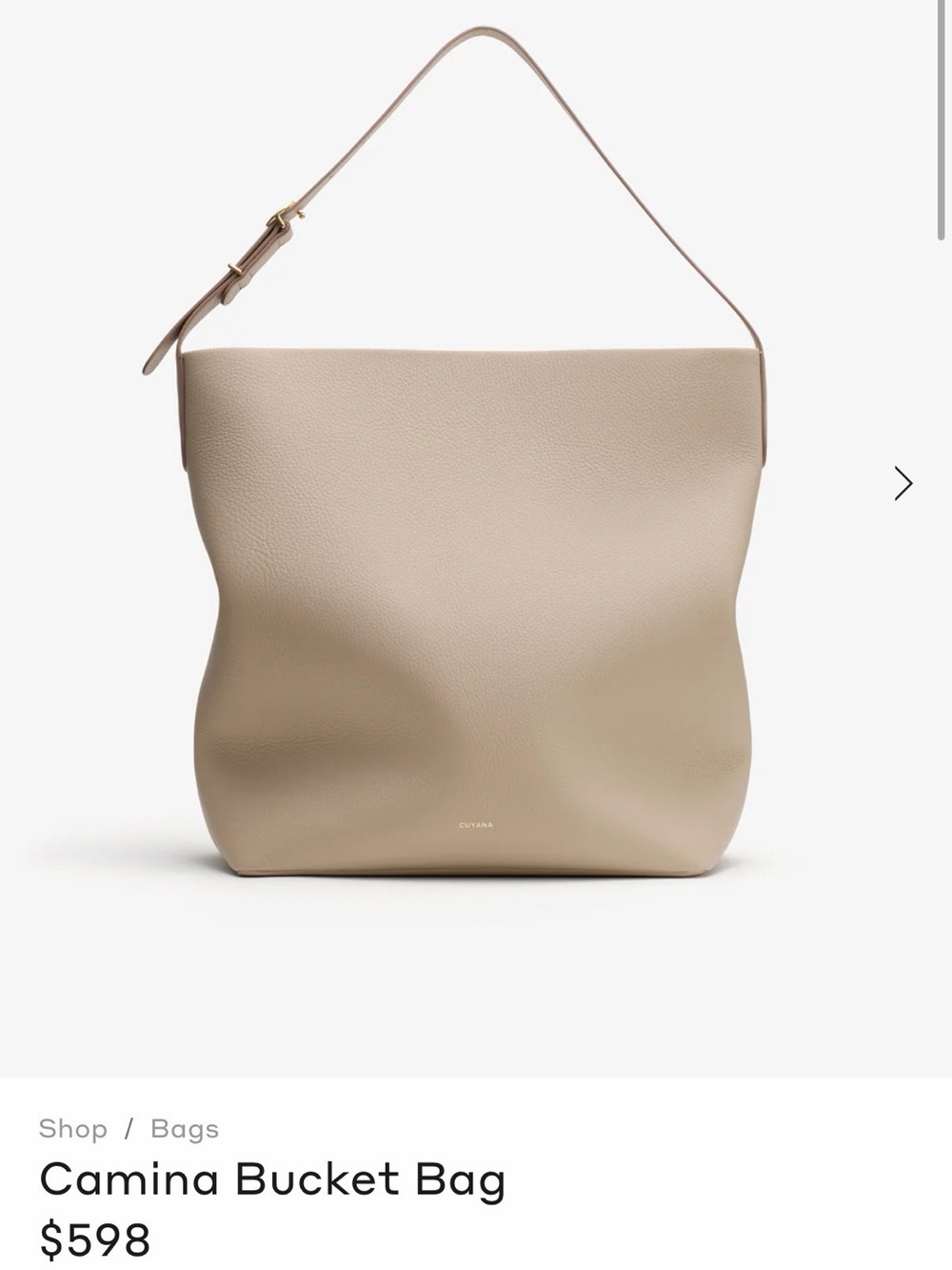 Cuyana Camina Bucket Bag